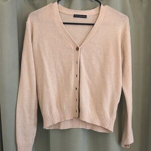 Brandy Melville Beige Cardigan Sweater